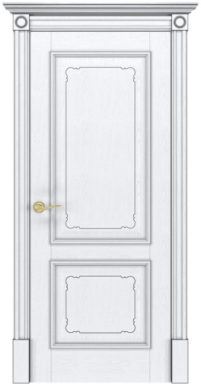 Дверь Версаль интерио RAL 9003 серебро глухая 