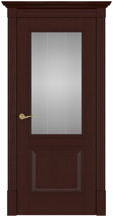 Дверь Версаль интерио коньячный дуб стекло