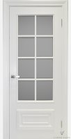 Дверь Анталия-2 белая эмаль стекло