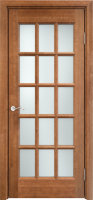 Дверь Арсенал Ольха-101 орех стекло 