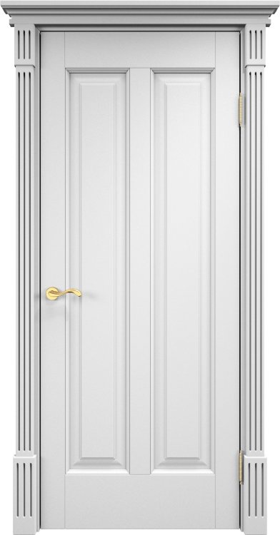 Дверь Арсенал Ольха-102 белая эмаль глухая 