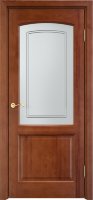 Дверь Арсенал Сосна-116 коньяк стекло