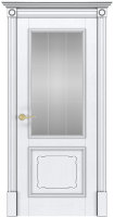 Дверь Версаль интерио RAL 9003 серебро стекло 