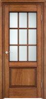 Дверь Арсенал Дуб-117/2 орех патина стекло 